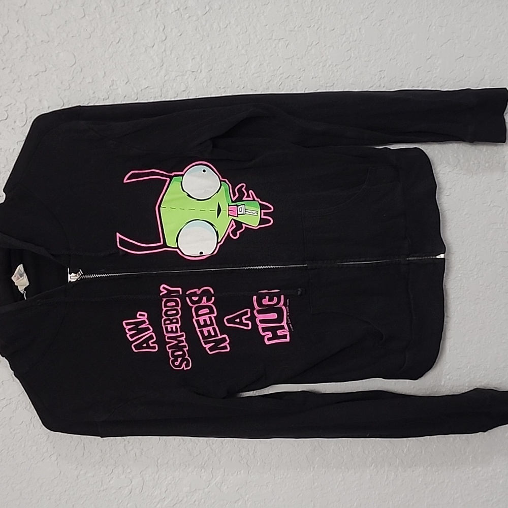 Vintage Invader Zim Gir zip up hoodie